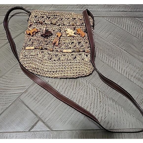 Cappelli | Straw Animal Shoulder Bag - Picture 1 of 10
